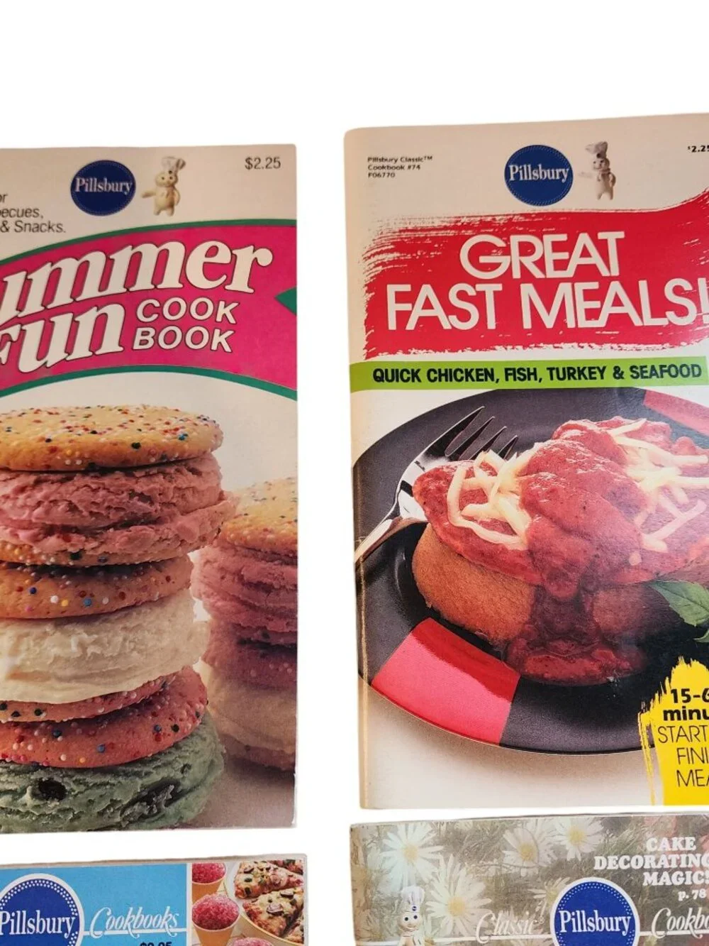 Pillsbury Classic Cookbooks lot of 12 baking soups cookies Fast Meals